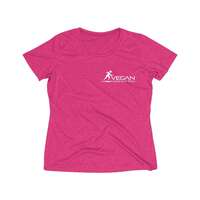 Women's Heather Wicking Tee, Blue Wake Heather / 2XL