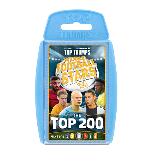 Top Trumps World Of Football Stars Top 200 Pack 3 Card Game