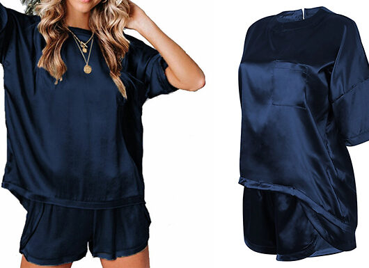 Women's 2-Piece Silk Style Short Pyjama Set - 4 Colours & 5 Sizes